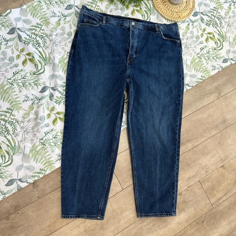 Old Navy Plus Women's Extra High Rise Jeans Sky Hi Straight Secret Slim Pockets